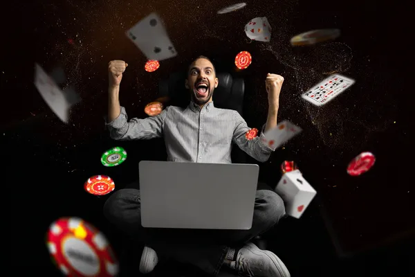 PHILPOWER Slots — Thousands of thrilling machines await A woman smiling by bright slot machines showing lucky symbols, showcasing the exciting slot offerings at PHILPOWER.